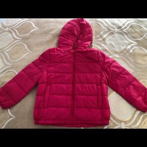 kids coat girls white down jacket red pink winter puffers